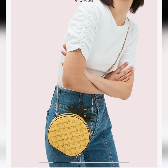 NWOT Kate Spade Picnic Pineapple Crossbody Bag/Purse - Picture 10 of 10